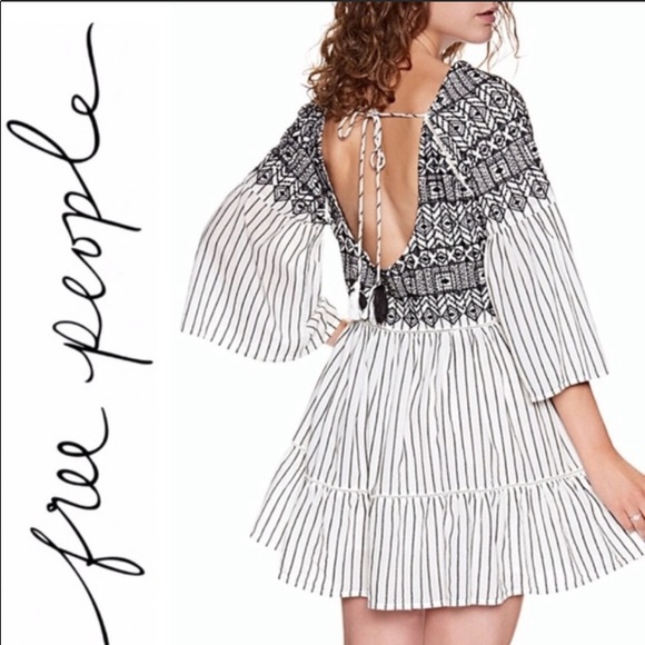 Free People Boho Embroidered Dress - Picture 6 of 12